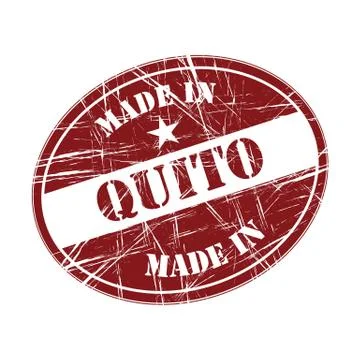 Made in Quito Stock Illustration