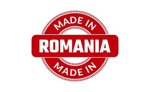 Made In Romania Rubber Stamp Stock Illustration