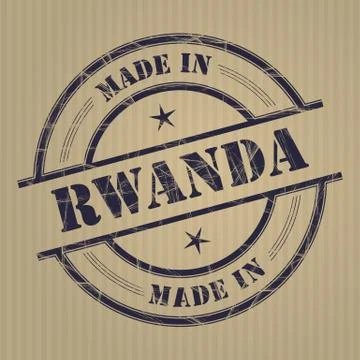 Made in Rwanda Stock Illustration