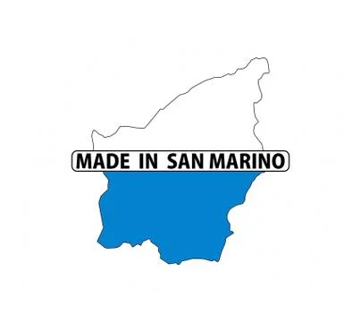 Made in san marino Illustrazione stock