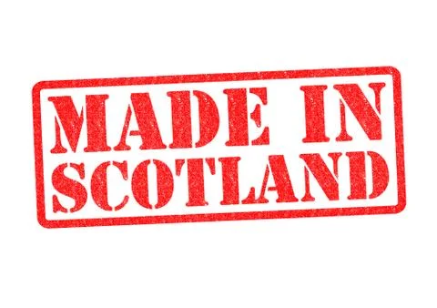 MADE IN SCOTLAND Stock Illustration