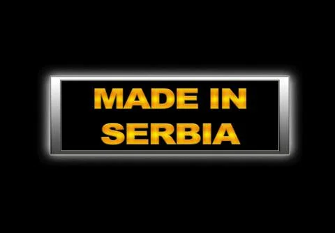 Made in serbia. Stock Illustration