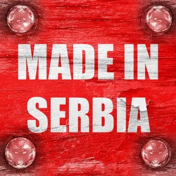 Made in serbia Stock Illustration