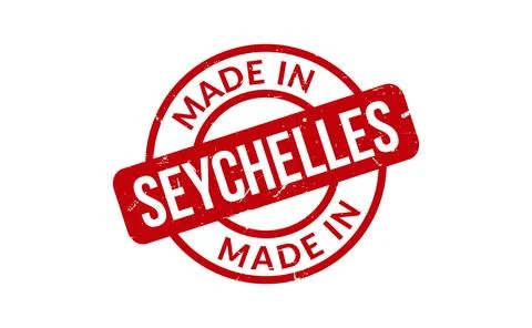 Made In Seychelles Rubber Stamp Stock Illustration