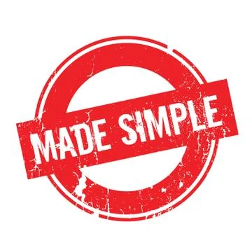 Made Simple rubber stamp 스톡 일러스트