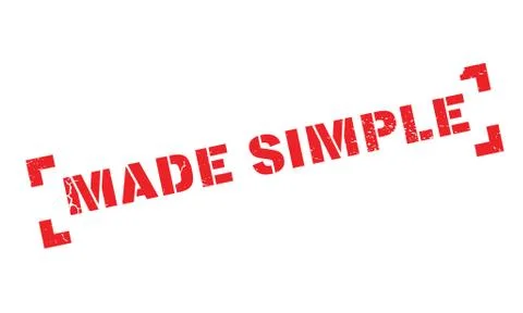 Made Simple rubber stamp イラスト素材