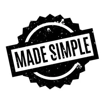 Made Simple rubber stamp イラスト素材