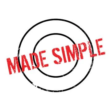 Made Simple rubber stamp 스톡 일러스트
