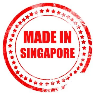 Made in singapore Stock Illustration
