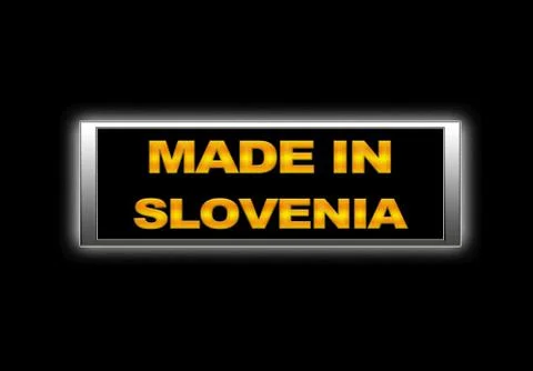 Made in slovenia. Stock Illustration