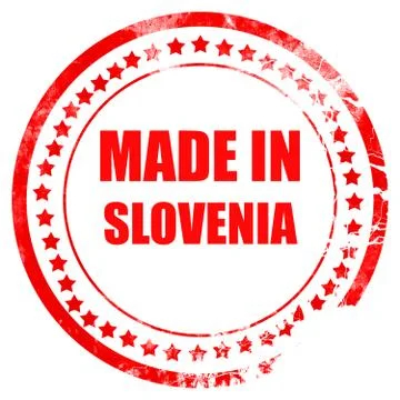 Made in slovenia Stock Illustration