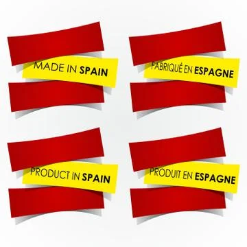Made In Spain Badges Stock Illustration
