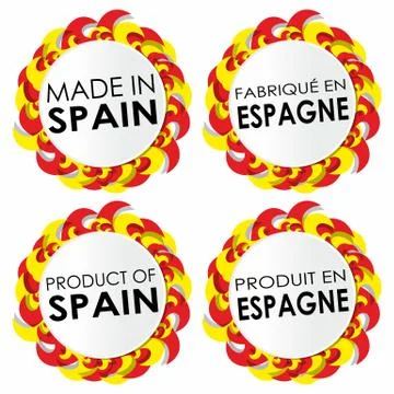 Made In Spain Badges Stock Illustration