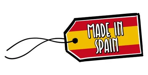 Made in Spain Label. Stock Illustration