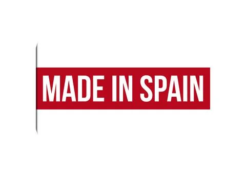 Made in Spain red banner design vector illustration Stock Illustration