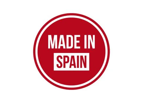 Made in Spain red banner design vector illustration Stock Illustration