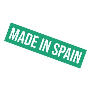 Made in Spain Rubber Stamp Vector Template Stock-Illustration