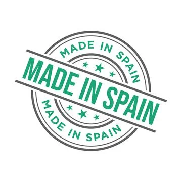 Made in Spain Rubber Stamp Vector Template Ilustração Stock