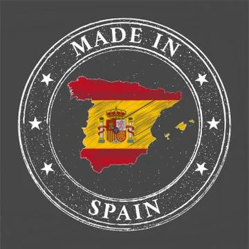 Made in Spain template Stock Illustration
