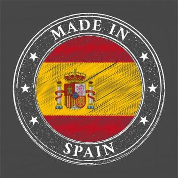 Made in Spain template Stock Illustration