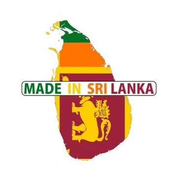 Made in sri lanka Illustrazione stock