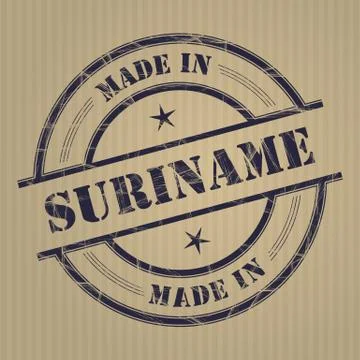 Made in Suriname Stock-Illustration