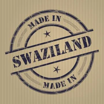 Made in  Swaziland Stock Illustration