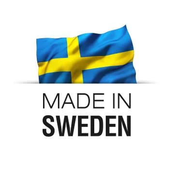 Made in Sweden - Label Stock Illustration