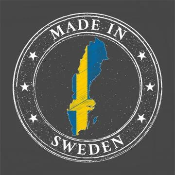 Made in Sweden template Stock Illustration