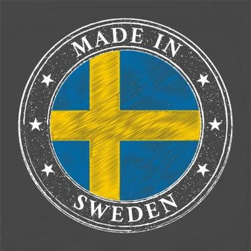 Made in Sweden template Stock Illustration