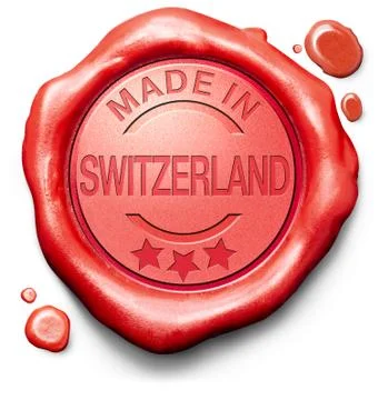 Made in switzerland Illustrazione stock