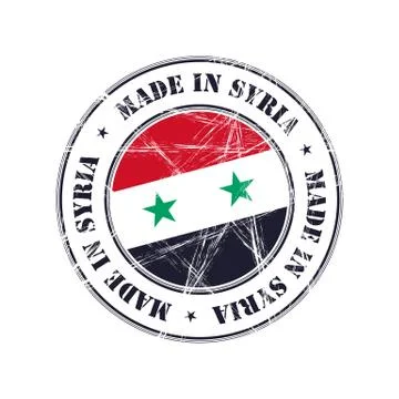 Made in Syria rubber stamp Stock-Illustration