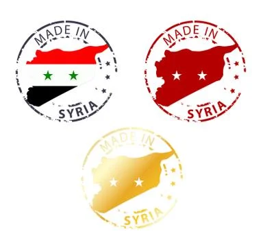 Made in syria stamp Stock Illustration