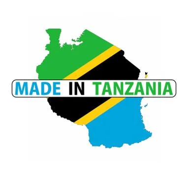 Made in tanzania Illustrazione stock