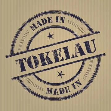 Made in Tokelau Illustrazione stock