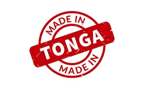 Made In Tonga Rubber Stamp Stock Illustration