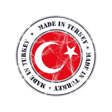 Made in Turkey rubber stamp Stock Illustration