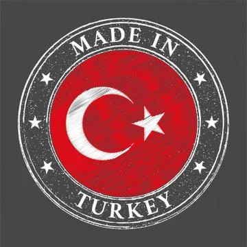 Made in Turkey template Stock Illustration