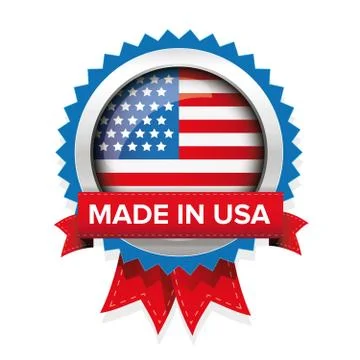Made in USA badge vector Stock Illustration