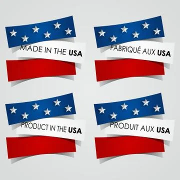 Made in the USA Badges Stock-Illustration