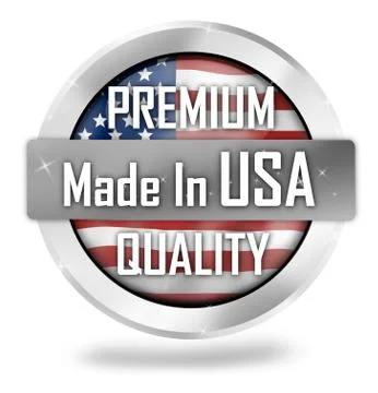 Made in usa icon button design Stock Illustration