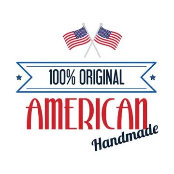 Made in USA label Stock-Illustration