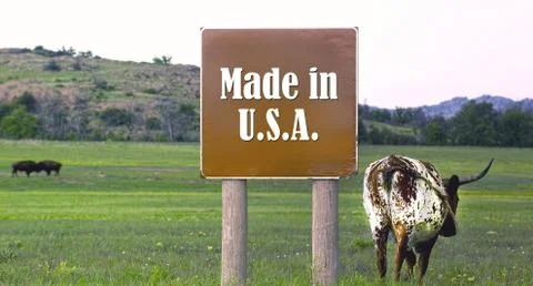 Made in USA. Stock Photos