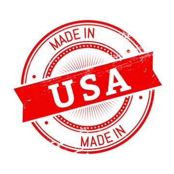 Made in USA round stamp Stock-Illustration