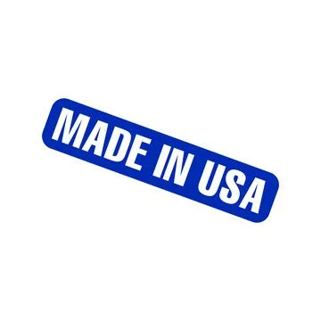 Made in USA Rubber Stamp Vector Template Stock Illustration