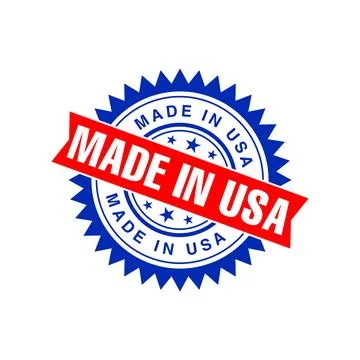 Made in USA Rubber Stamp Vector Template Stock Illustration