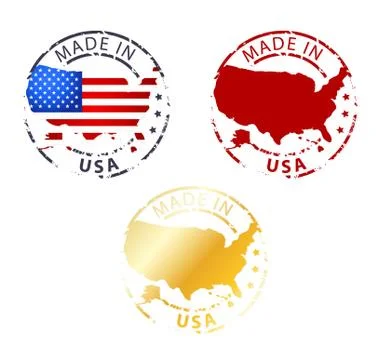 Made in usa stamp Stock Illustration