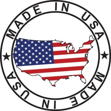 Made in usa stamp Illustrazione stock