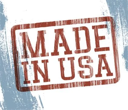 Made in usa stamp. vector, eps10 Illustrazione stock