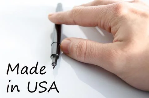 Made in Usa text concept Stock Photos